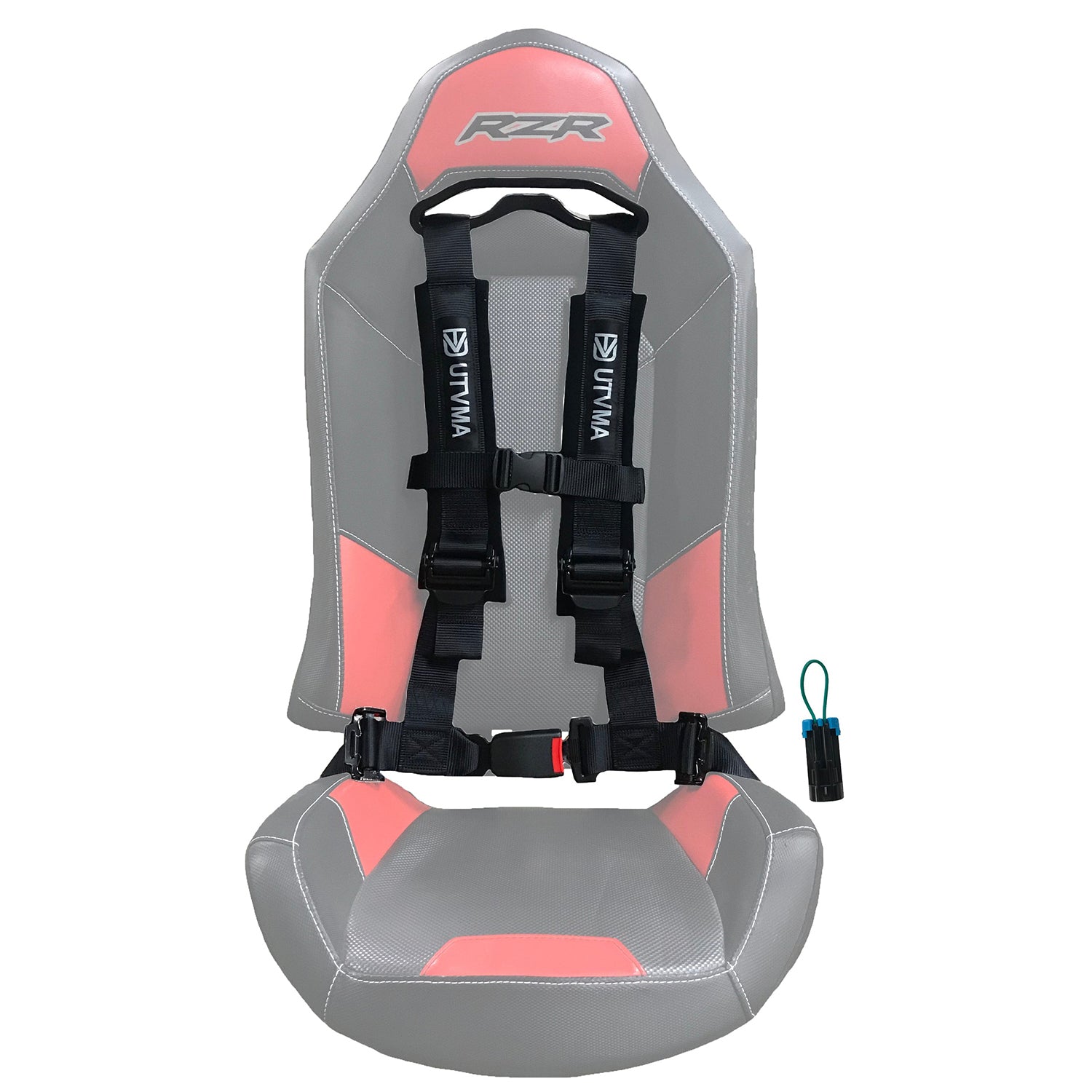 peg perego rzr seat belts RZR 4-Point Harness Seat Pass Through Kit (2 Seats) with Override Clip – UTV Mountain Accessories