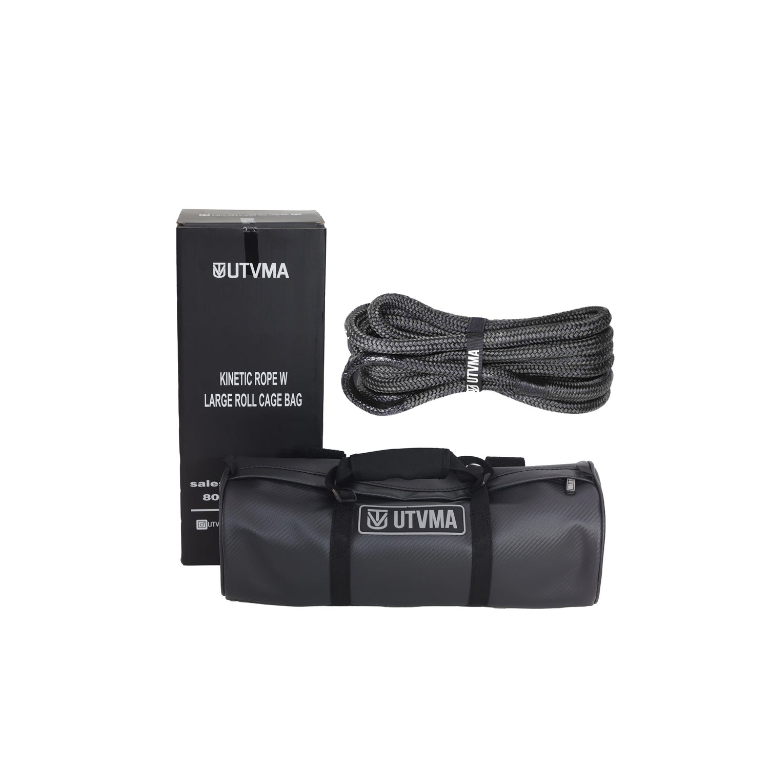 Kinetic Recovery Rope With Heavy Duty Roll Cage Bag