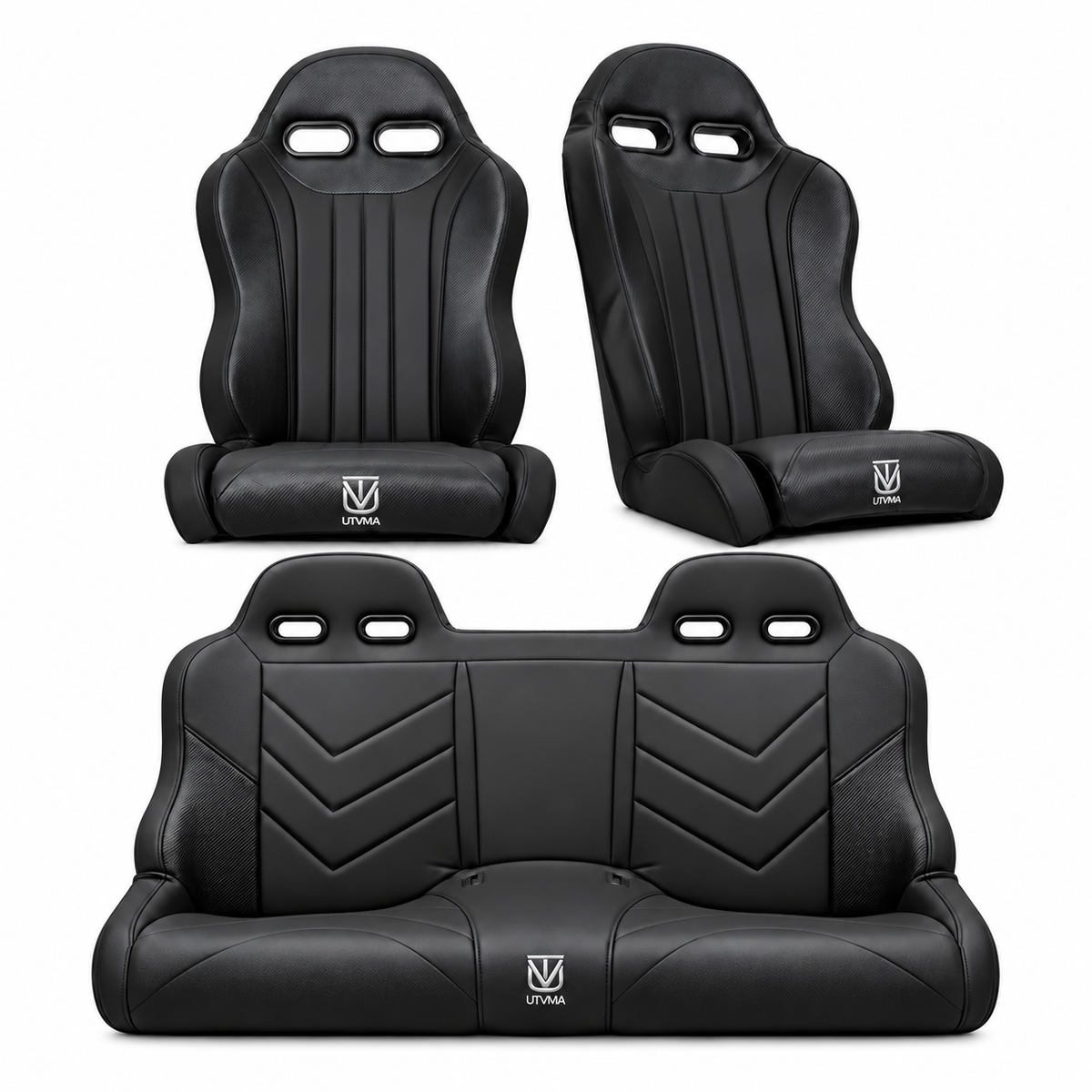 Maverick X3 Rear Bench Seat & Pair of Front Bucket Seats Set (2017+)