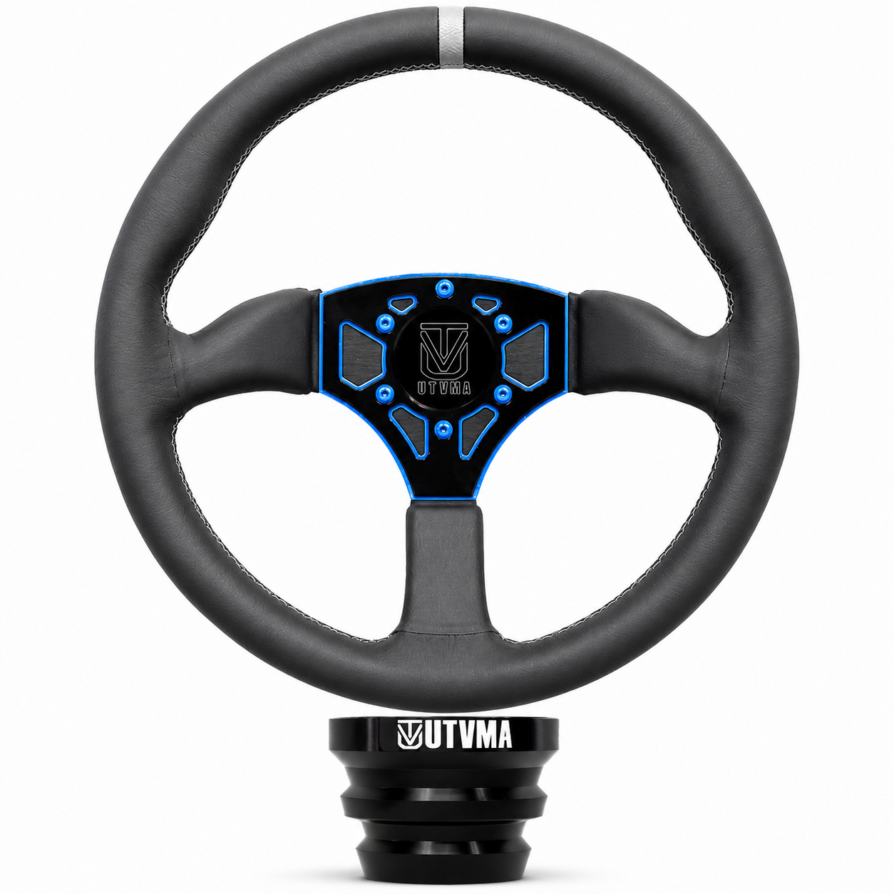 UTVMA Octane Leather Steering Wheel With Hub
