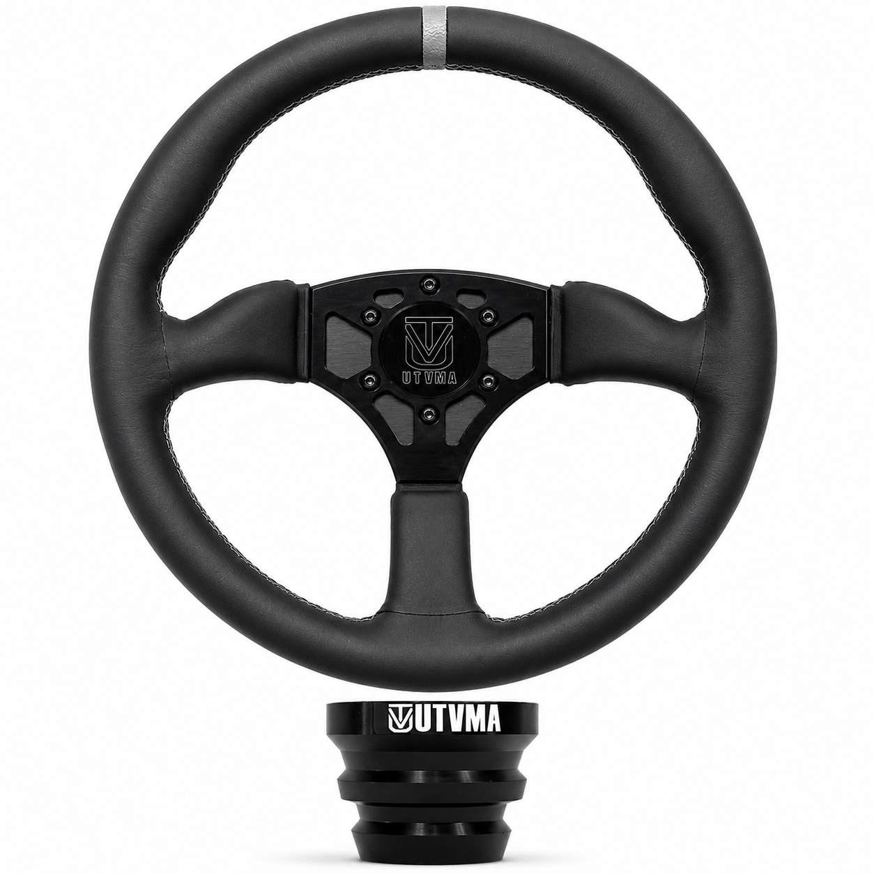 UTVMA Octane Leather Steering Wheel With Hub