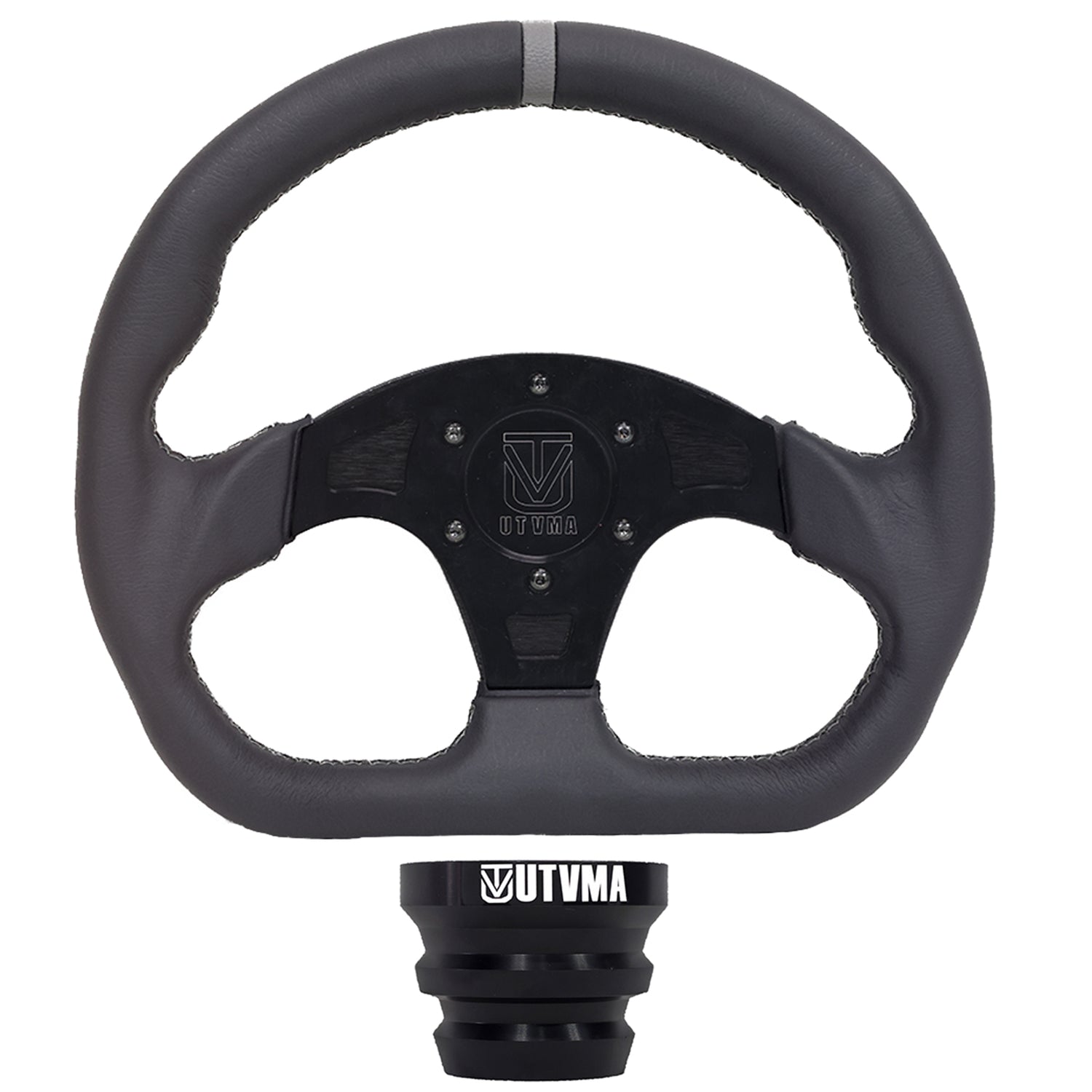 UTVMA DriftX Leather Steering Wheel With Hub (Polaris and Can Am Models)