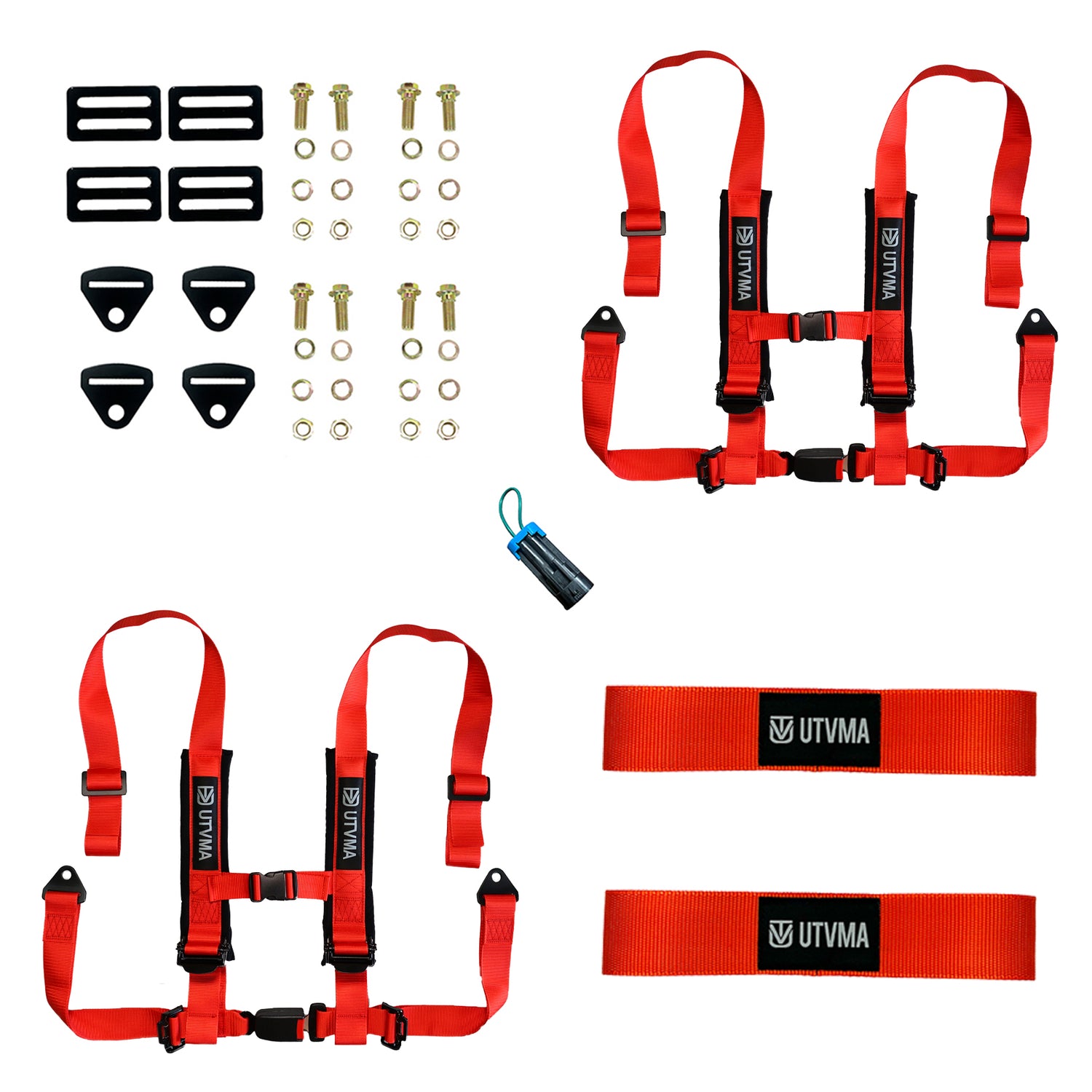 Two Harnesses Pack with harness collars
