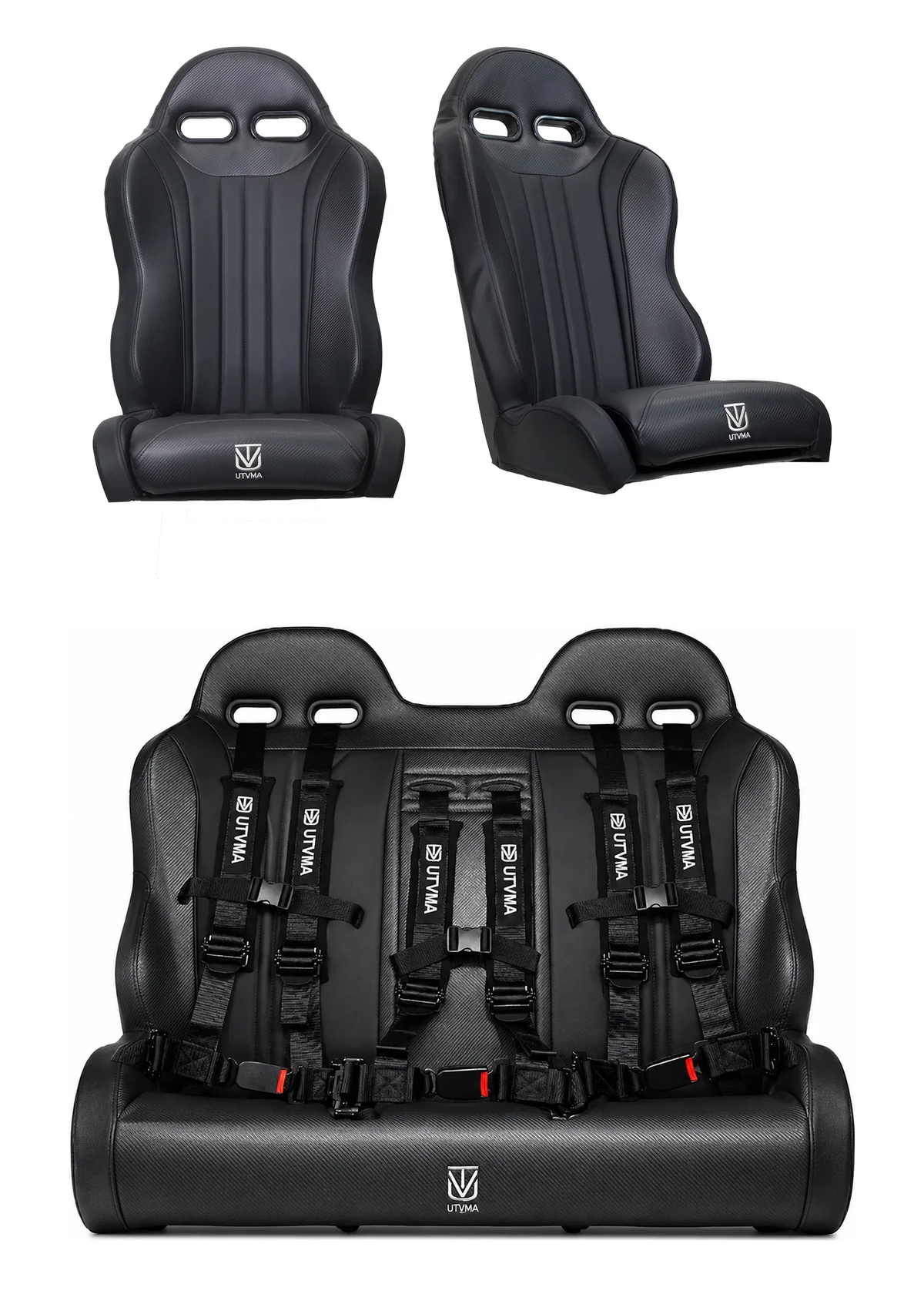 Maverick Sport Max Rear Bench Seat & Pair of Front Bucket Seats Set (2019+)