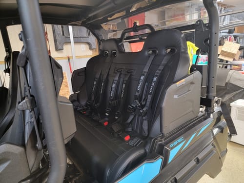 Yamaha Wolverine X4 Rear Bench Seat (2018-2025) W Harnesses