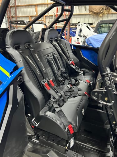 RZR 4 PRO (Turbo R, Pro R, Pro) Rear Bench Seat W Harnesses (2020-2024)