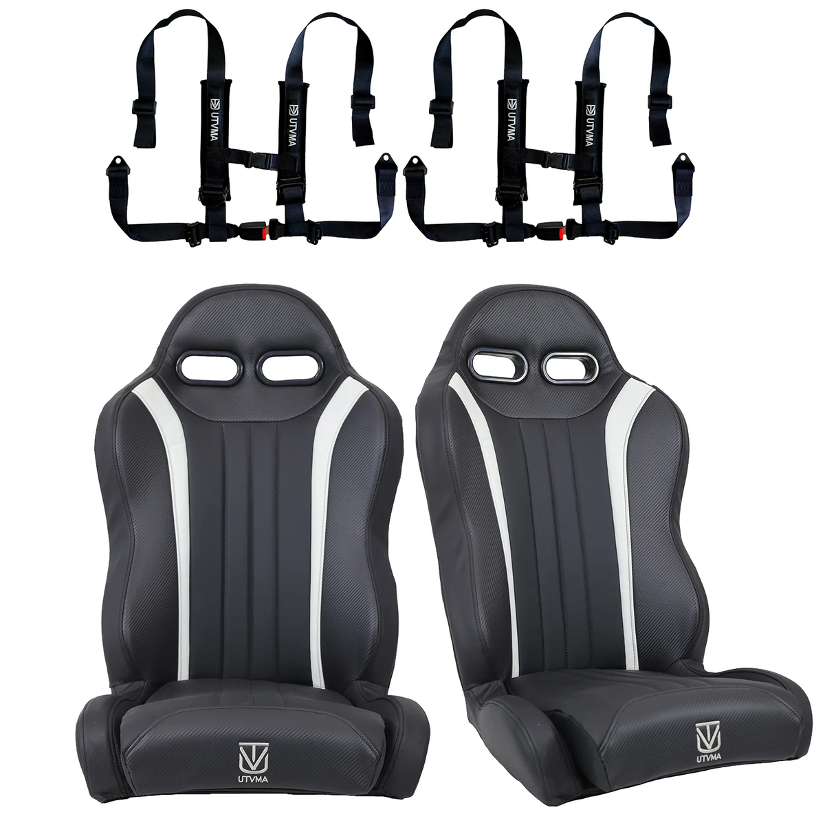 Commander Max Rear Bench Seat & Pair of Front Bucket Seats Set (2021+)