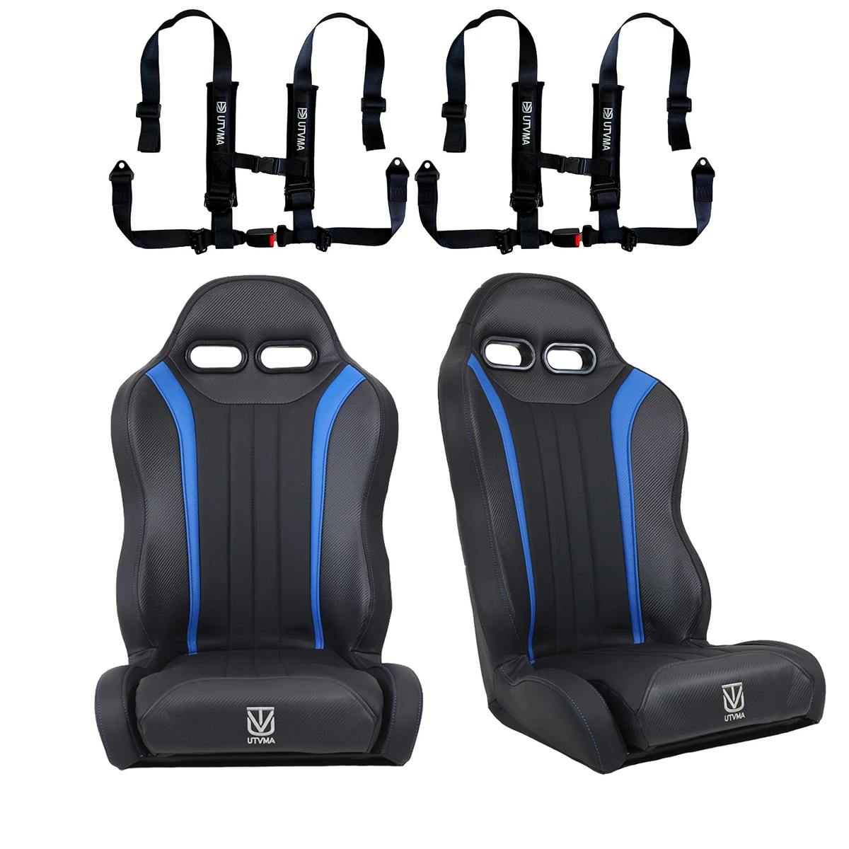 RZR 4 PRO Rear Bench Seat & Pair of Front Bucket Seats Set (2020-2024)