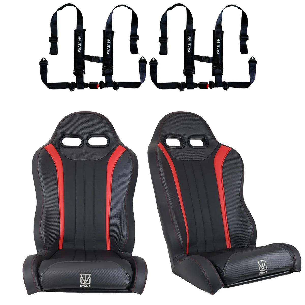 RZR 800 Rear Bench Seat & Pair of Front Bucket Seats Set (2010-2014)