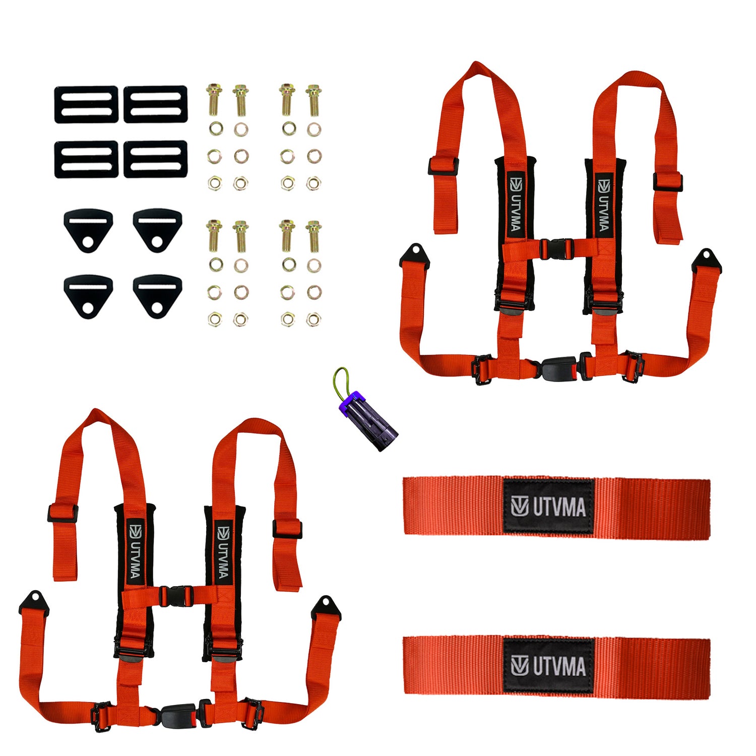 Two Harnesses Pack with harness collars