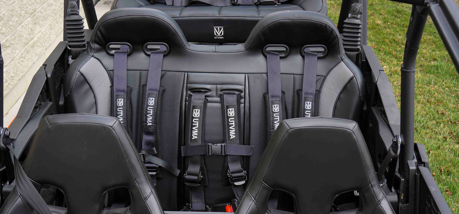 Maverick Sport Max Rear Bench with Harnesses (2019-2025)