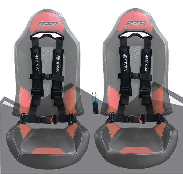 4Point Harness Seat Pass Through Kit with Override Clip UTV Accessories