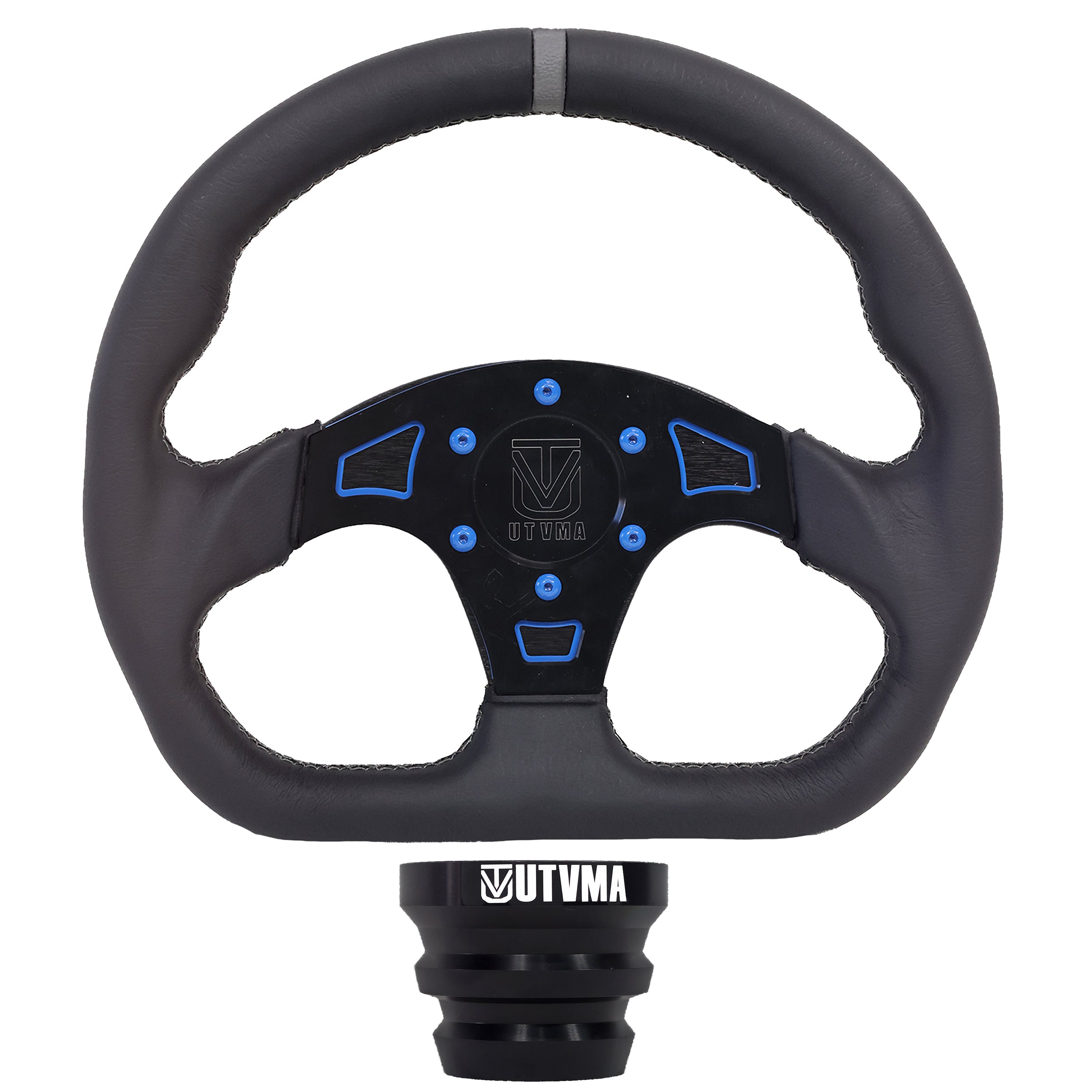UTVMA DriftX Leather Steering Wheel With Hub (Polaris and Can Am