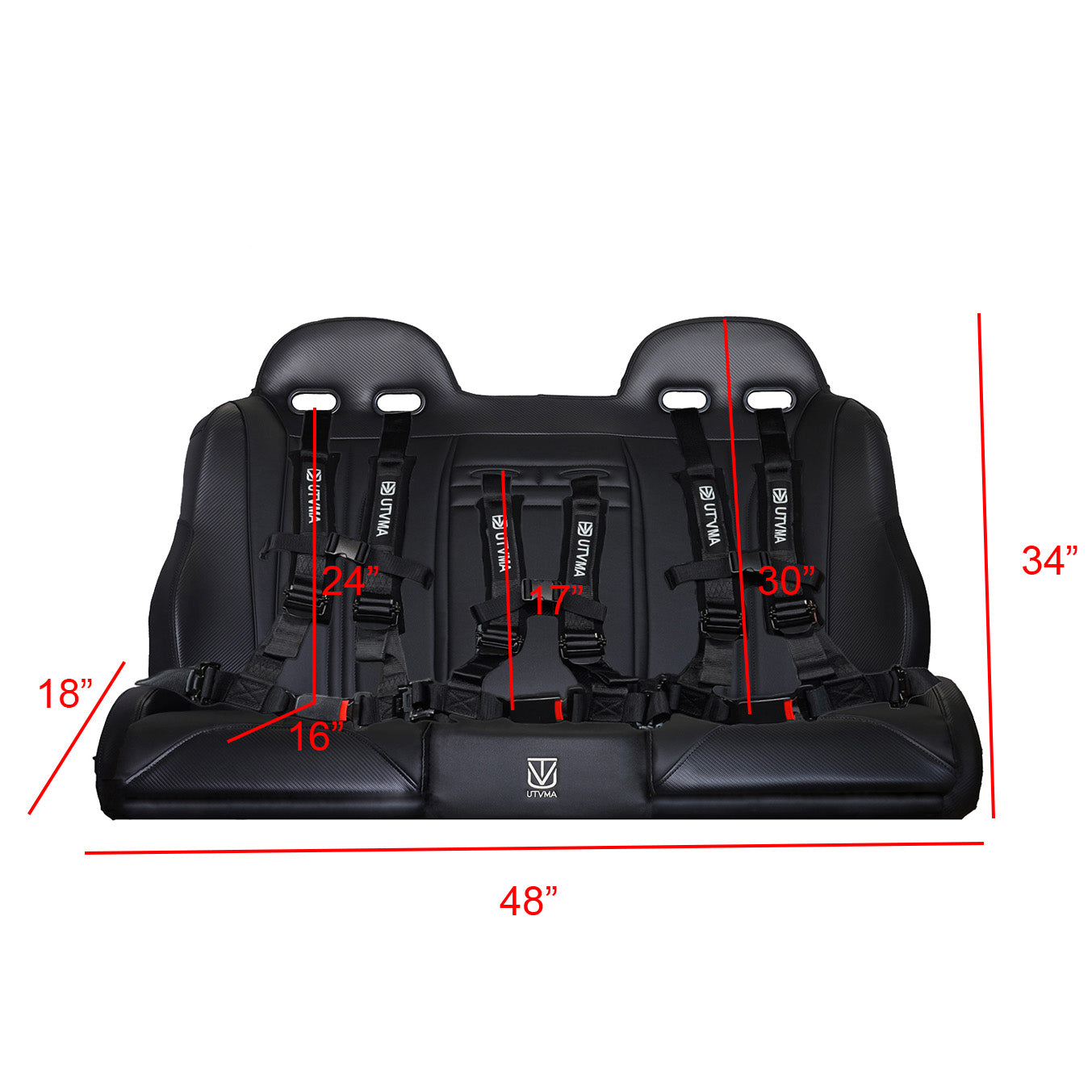 KRX 1000 4 Rear Bench Seat with Harnesses (2023-2024) – UTV
