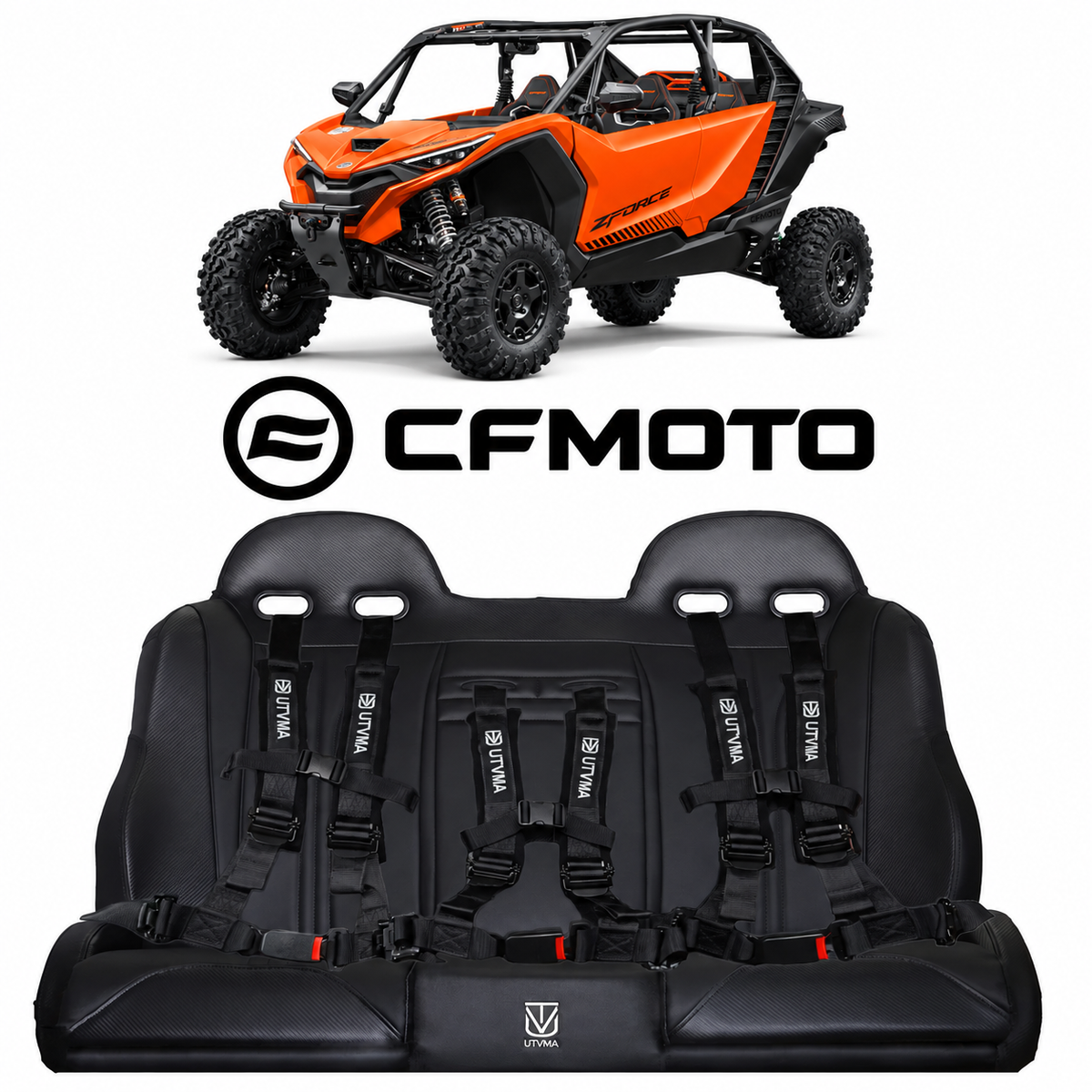 *PREORDER* CF Moto ZFORCE Z10 REAR Bench Seat 4 Seater (2026+)
