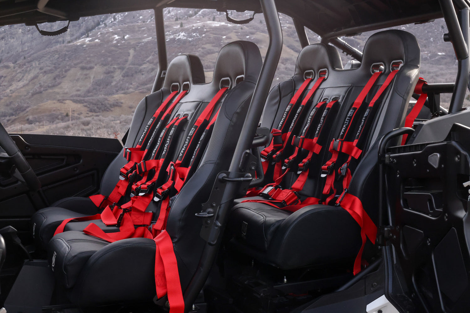 2024 RZR 1000 Front/Rear Bench Seat W Harnesses 2 and 4 seater