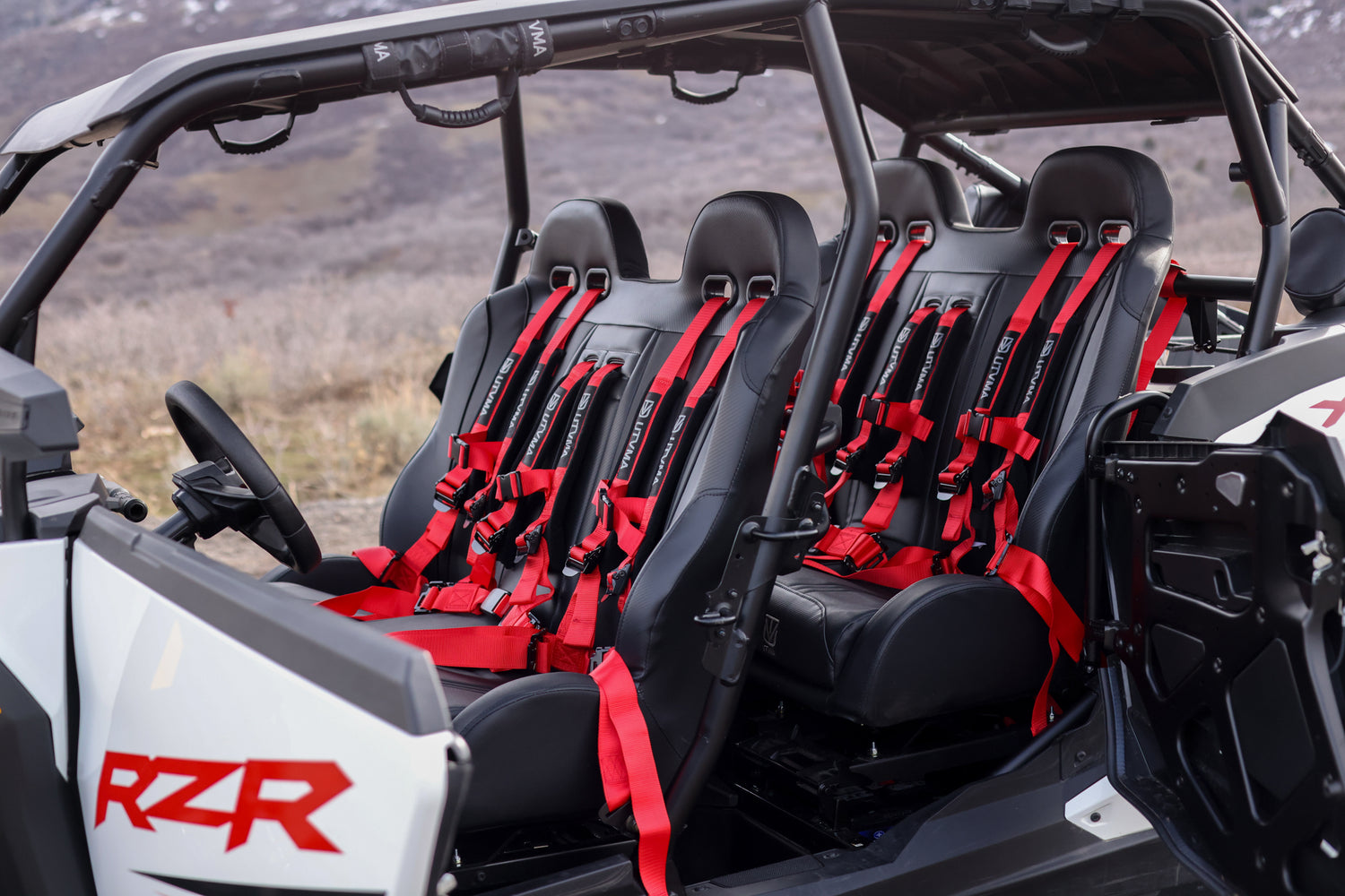2024 RZR 1000 Front/Rear Bench Seat W Harnesses 2 and 4 seater