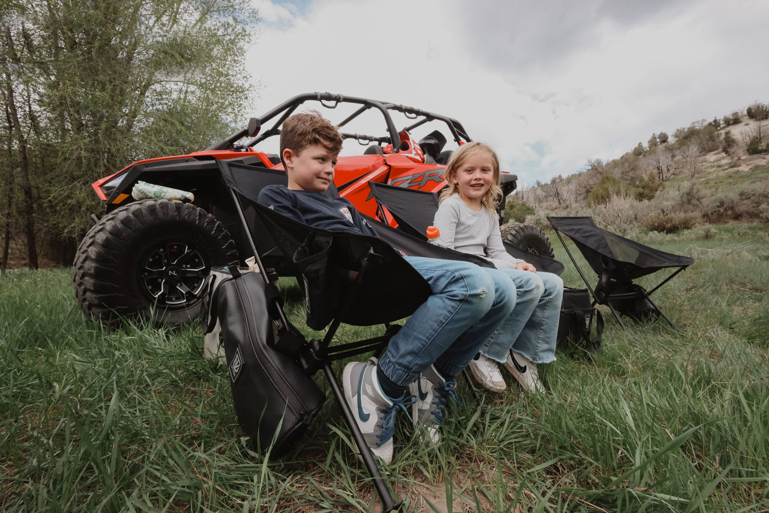 Large Camp Chair with Roll Cage Bag