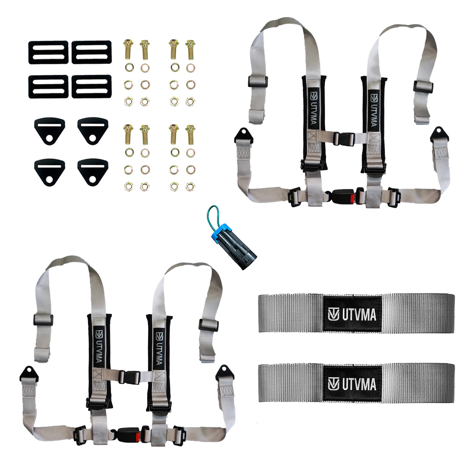 Two Harnesses Pack with harness collars