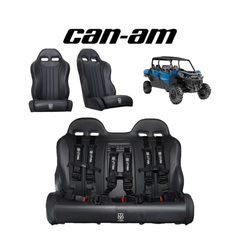 Commander Max Rear Bench Seat and Front Bucket Seats Set