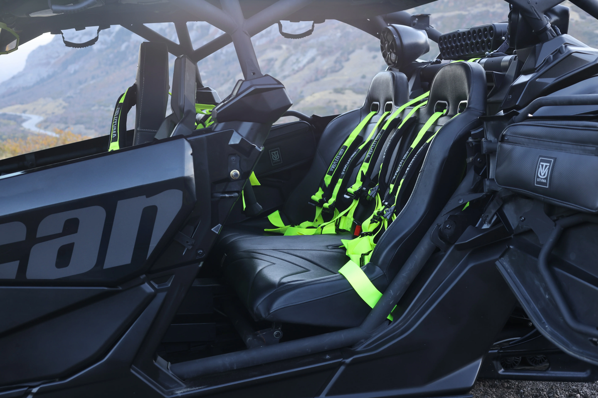 Maverick X3 Rear Bench Seat & Pair of Rebel Series Front Bucket Seats Set (2017+)