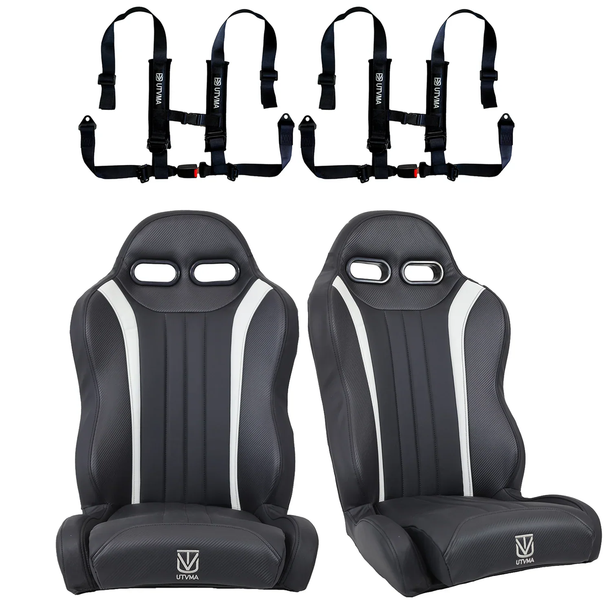 RZR 800 Rear Bench Seat & Pair of Front Bucket Seats Set (2010-2014)