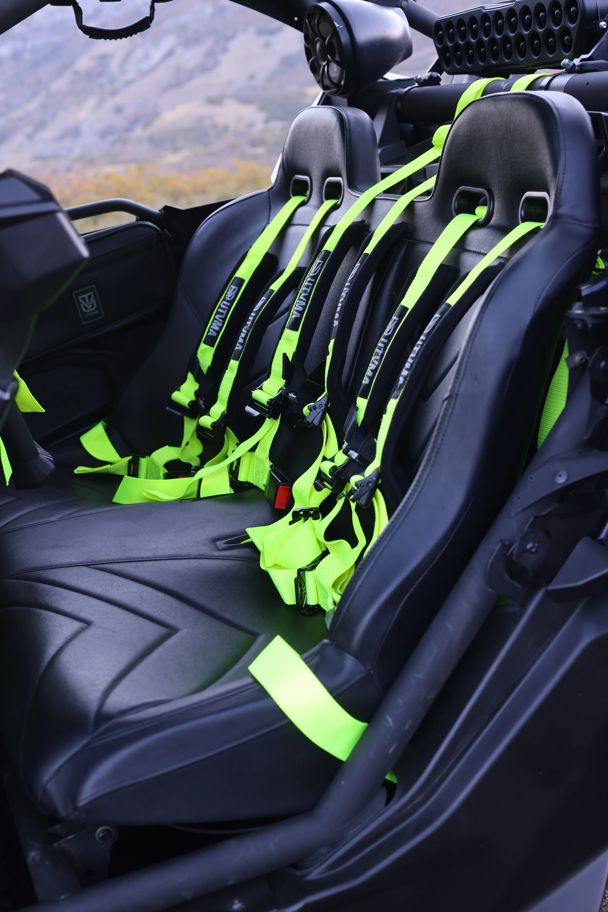 Maverick X3 Rear Bench Seat & Pair of Rebel Series Front Bucket Seats Set (2017+)