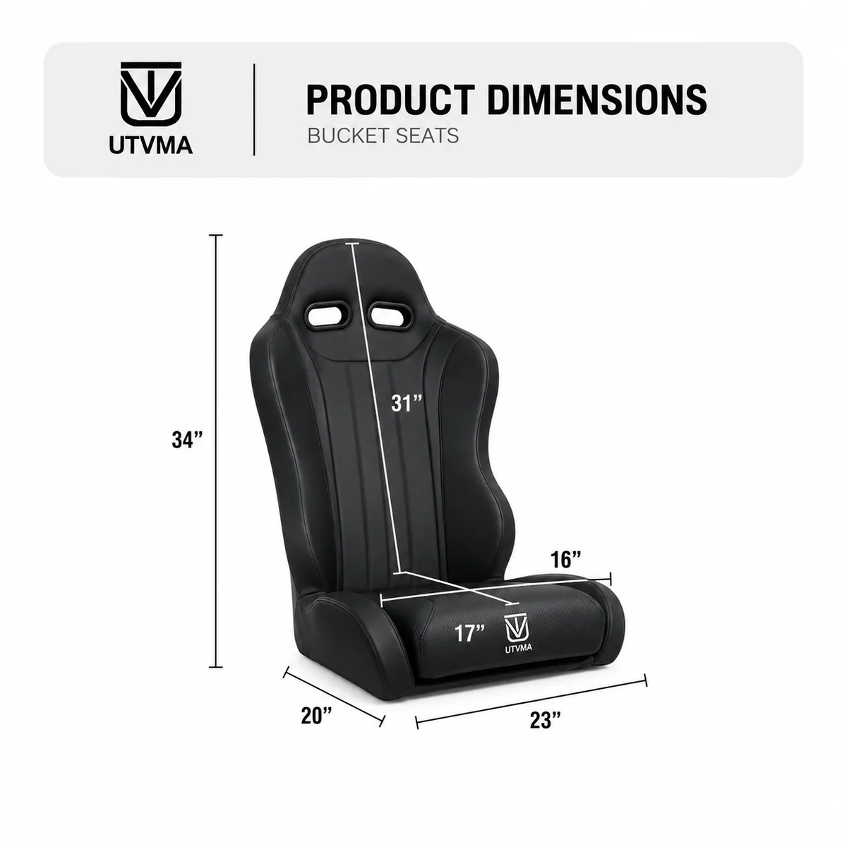 Maverick Sport Max Rear Bench Seat & Pair of Front Bucket Seats Set (2019+)