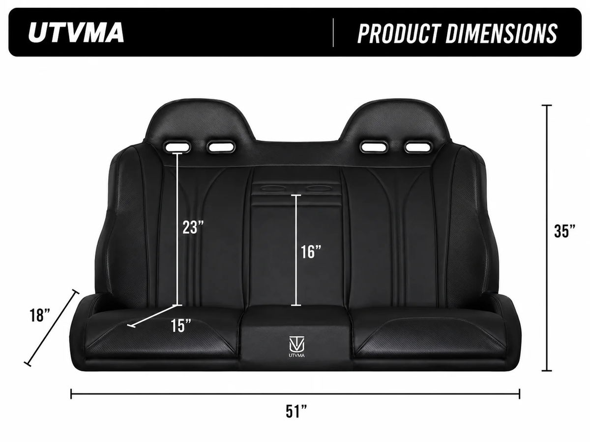 Honda Talon 4 Rear Bench Seat & Pair of Front Bucket Seats Set (2019+)