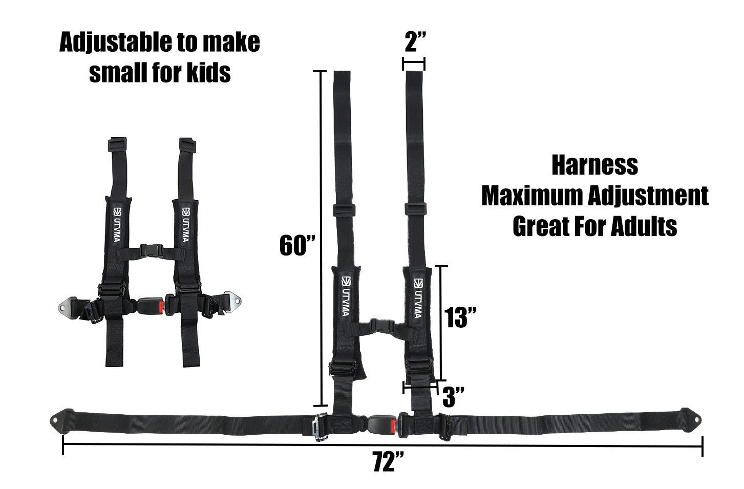 2-inch 4-point Harness with Auto Buckle