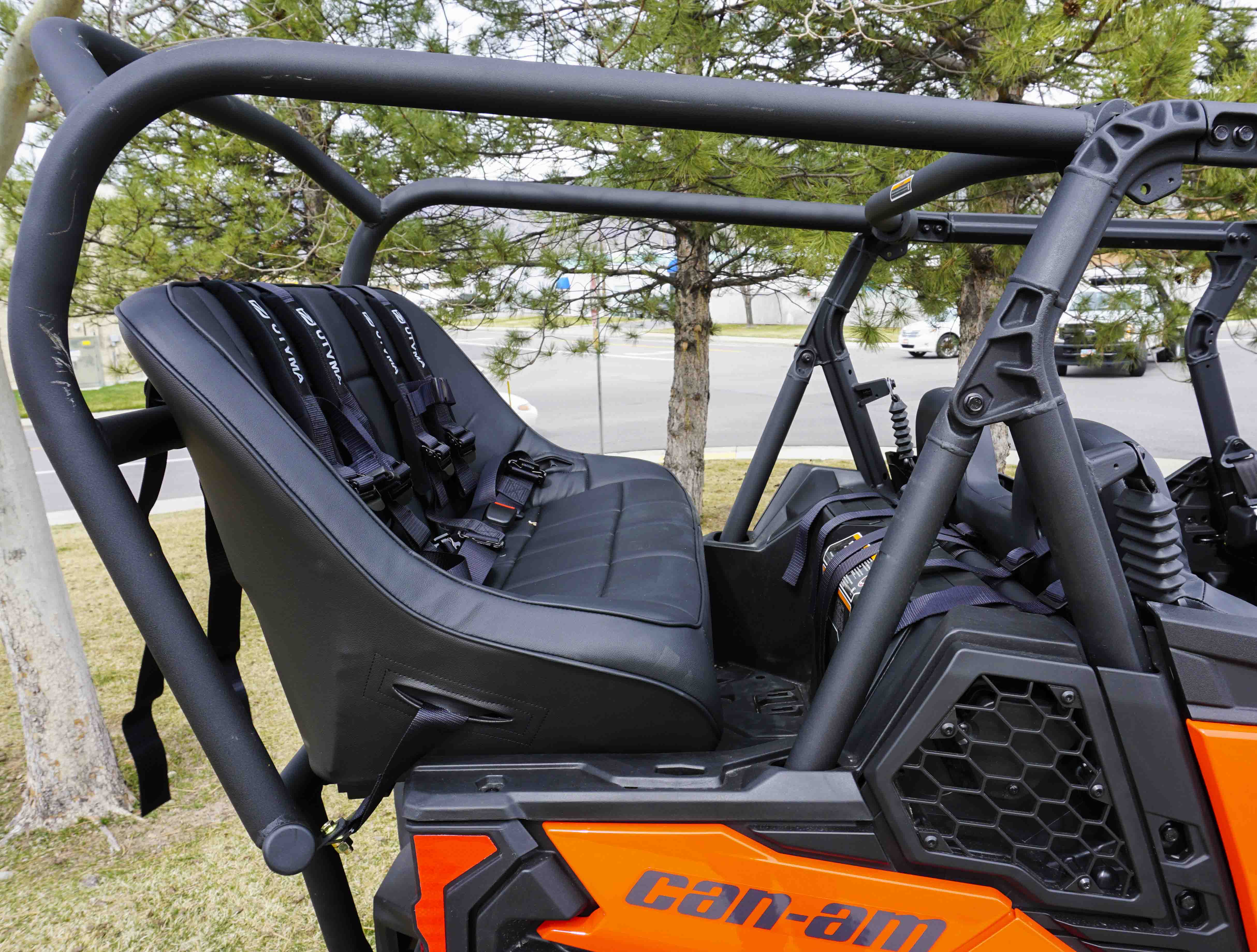 Maverick Sport Max Rear Bench and Roll Cage Kit (2020-2024) – UTV